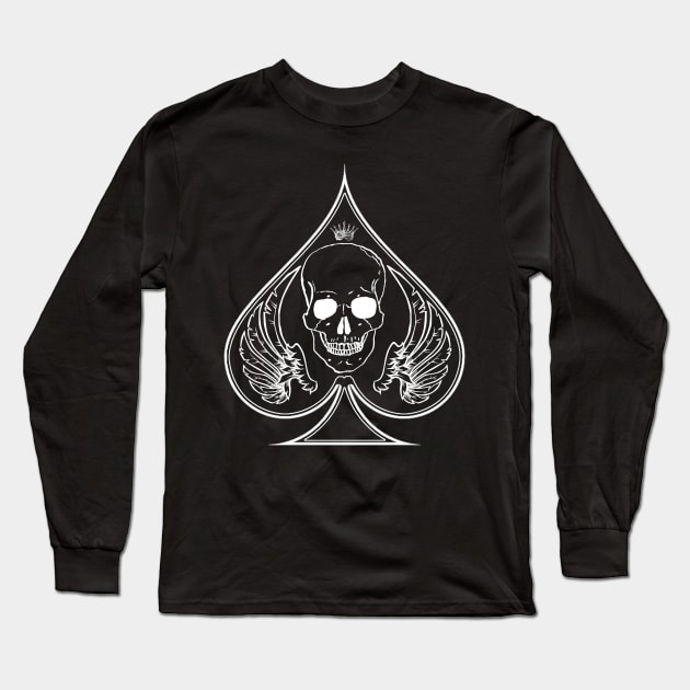 Ace of Spades Long Sleeve T-Shirt by Kiboune